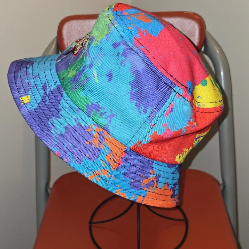 Colorful Splash Bucket Hat NWOT - Picture 4 of 7